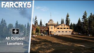 Far Cry 5 - all 20 Outpost Locations