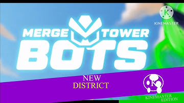 Merge Tower Bots - Discovering a New District! (KINEMASTER Edition)