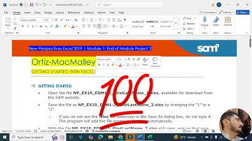 New Perspectives Excel 2019 | Module 1: End of Module Project 2 #Ortiz-MacMalley Electric