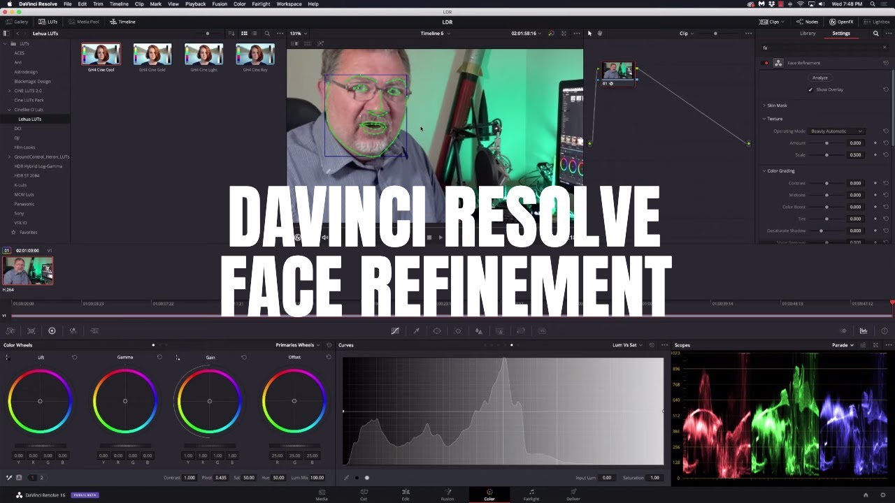 davinci resolve face refinement free