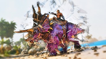 This Triceratops Absorbs All Damage and Sends its back 3-Fold! | ARK O MEGA MODDED #31