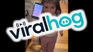 Little Girls Scripted Phone Call with Police for Misbehaving || ViralHog screenshot 5