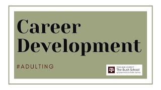 Career Development Webinar (10/26/2021)