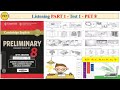 PET 8 Listening Part 1 Test 1 (Transcript + Key)