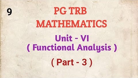 PG TRB, Functional Analysis