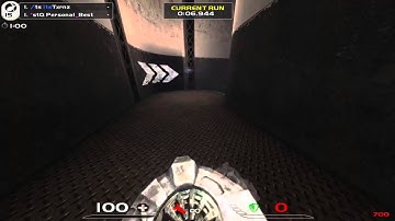 Quake Live Race Strafe Jumping 12.906