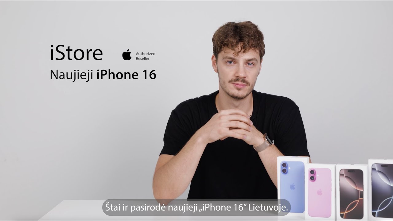 iPhone16 128GB ホワイト iPhone 16 128GB White MYE93HX/A kaina tik 829 €