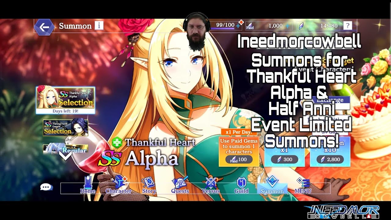 Eminence in Shadow Thankful Heart Alpha and Half Anni Event Limited Summons!