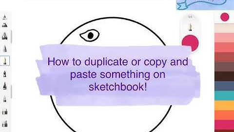 An amazing way to duplicate or copy and paste on sketchbook !