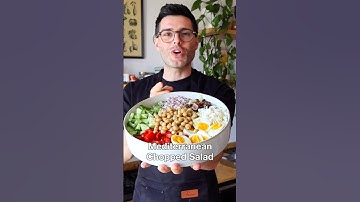 Mediterranean Chopped Salad (Protein-rich)