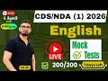 English | VD Sir | NDA/CDS (1) 2026 | English | MOCK TEST | 6 April