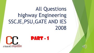 CIVIL ENGG MCQ SSC JE || HIGHWAY ENGINEERING OBJECTIVE QUESTIONS AND ANSWERS || PART - 1