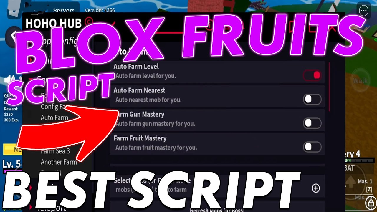 Blox Fruits script - (Auto Farm, Teleport)