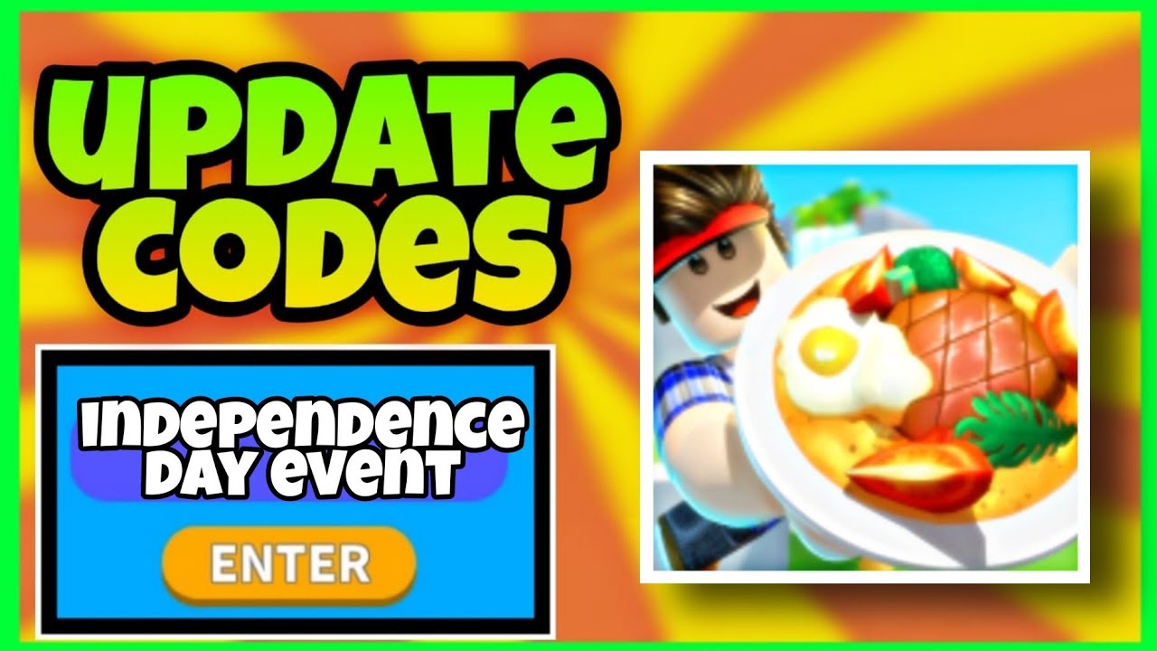  INDEPENDENCE DAY EVENT UPDATE ALL WORKING CODES COOKING SIMULATOR 