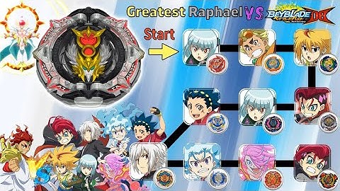Beyblade Burst DB 【Greatest Raphael VS ALL Season 6(DB)】 Marathon Battle 베이블레이드 버스트 DB ベイブレードバーストDB
