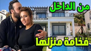 شاهد بالفيديو مدي جمال وفخامة منزل سمية سماش وزوجها عمار شندالى من الداخل والخارج ماشاء الله .