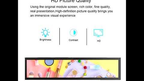Customized LCD shelf strip screen advertising stretched bar display screens