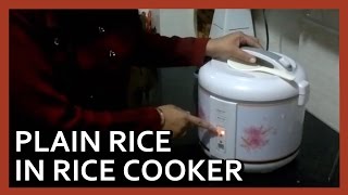 How to make rice in electric cooker | Electric Rice Cooker demo by Healthy Kadai