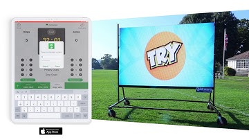 Quickscore SMART Scoreboards - QS Rugby App Promo Video