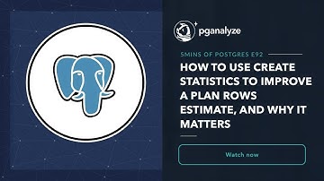 How to use CREATE STATISTICS to improve a plan rows estimate, and why it matters