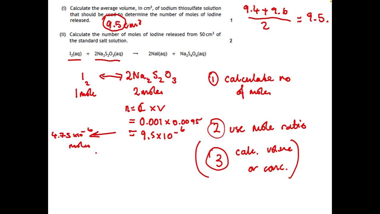 Higher Chemistry Calculations Titrations YouTube