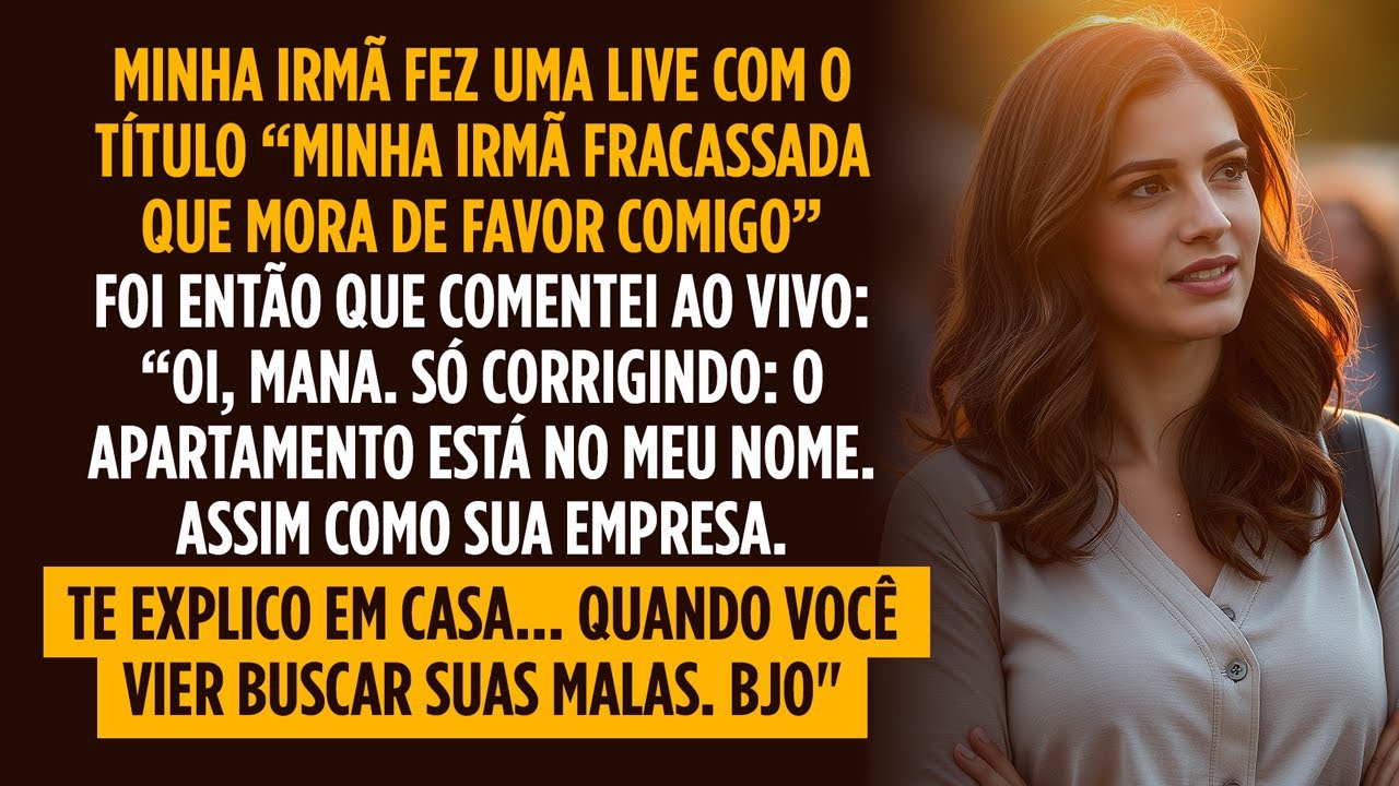 Quando minha irmã me humilhou na internet, revelei ao vivo quem realmente pagava as contas