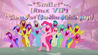 Mlp - The Smile Song Foozogz Remix Chorus Part One-Line Multilanguage