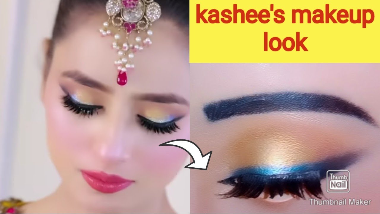 kashee's inspired makeup look 🔥 bridal eye makeup 😍 YouTube