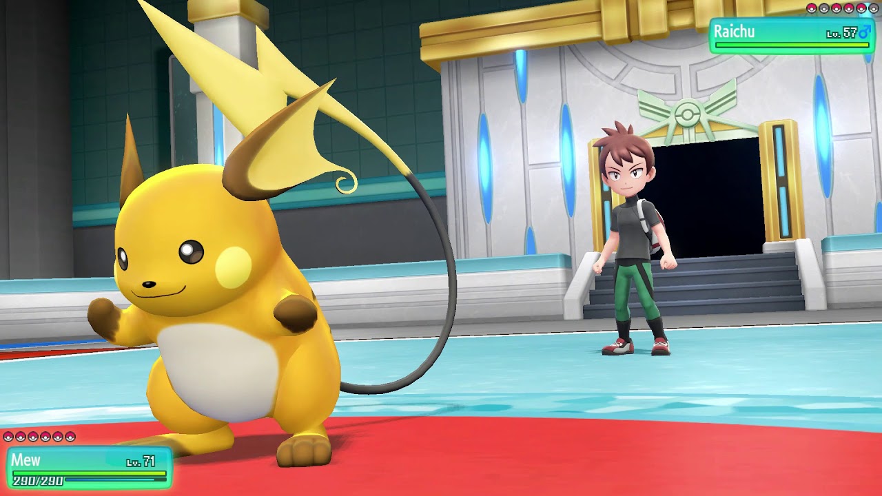 Pokemon: Let's Go, Eevee! - Rival/Friend Champion Battle - YouTube