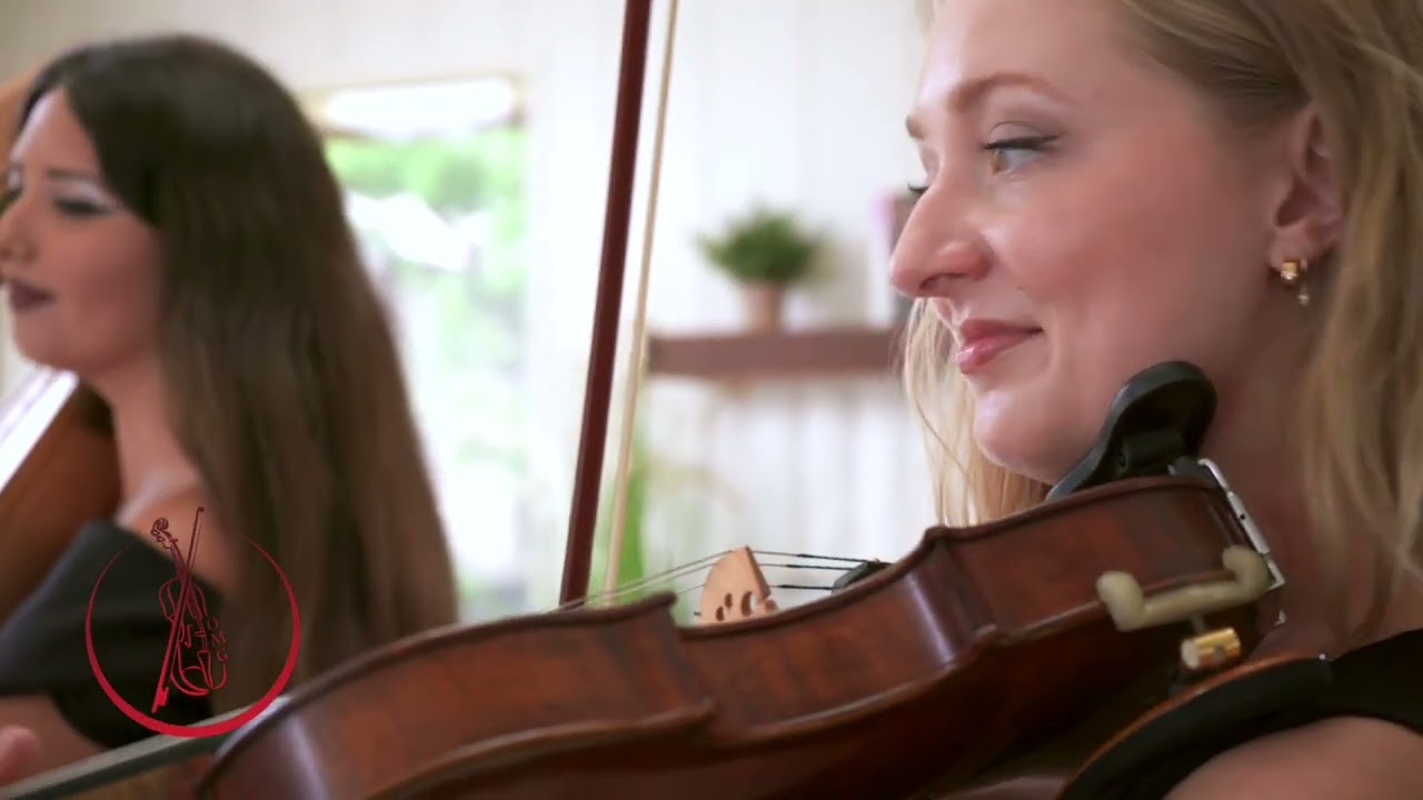 Grace And Anya Performing As A Violin And Harp Duo