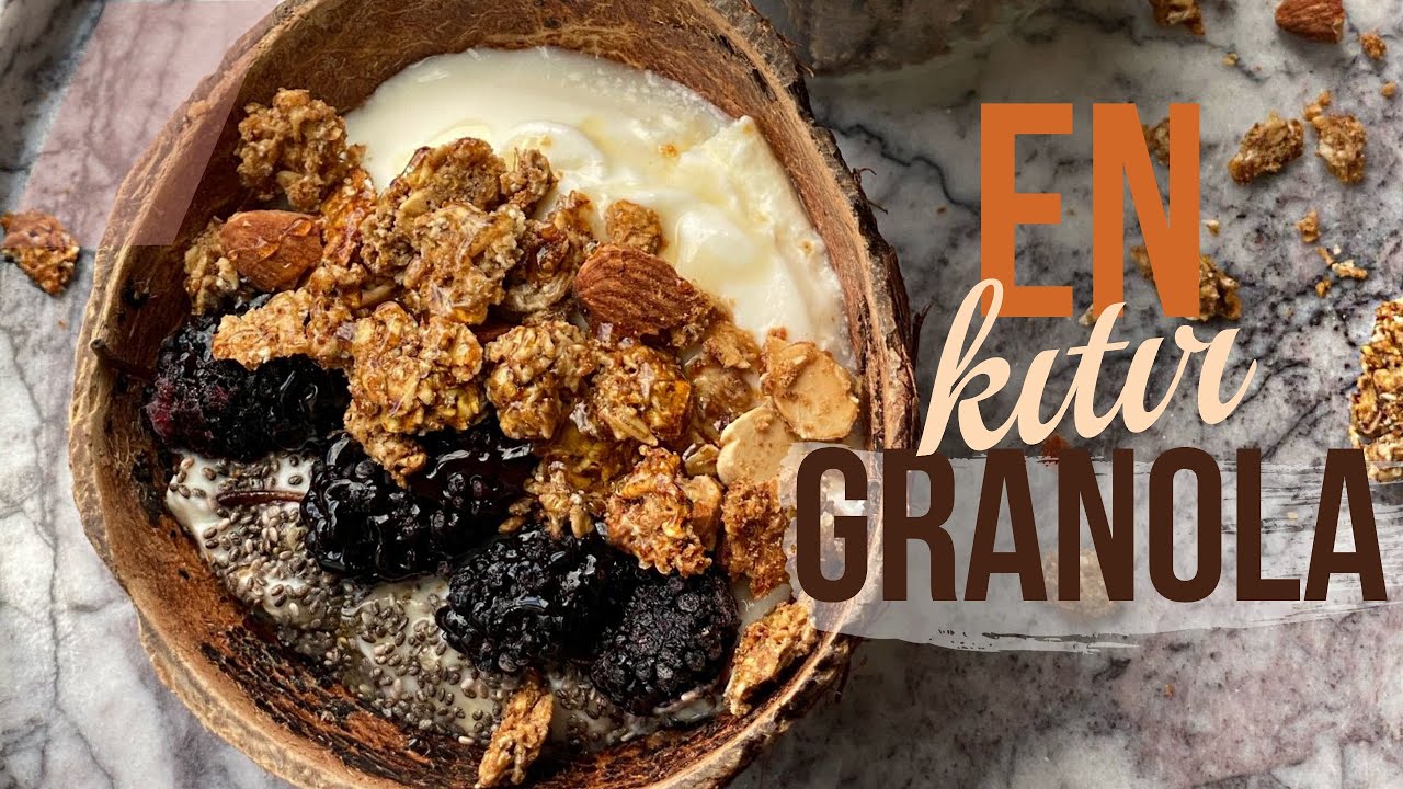 KITIR KITIR, KURABİYE GİBİ😍 GRANOLA NASIL YAPILIR? 😋 BAYILACAKSINIZ