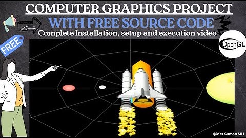 3D Space Rocket Animation  | OpenGL Project | Computer Graphics Project With Free Source Code