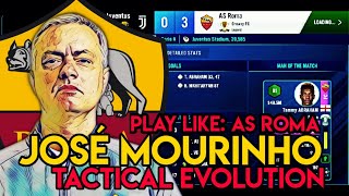 Jose Mourinho 4-2-3-1 AS Roma Tactics | SM22 Best Tactics