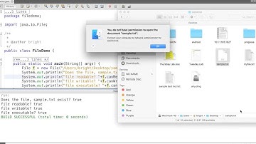 get the details of file using Java