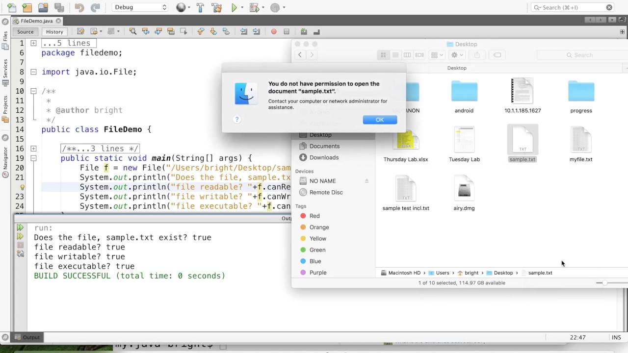 get the details of file using Java - YouTube