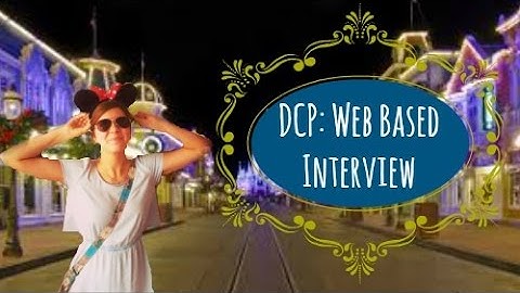 Disney College Program Web Based Interview