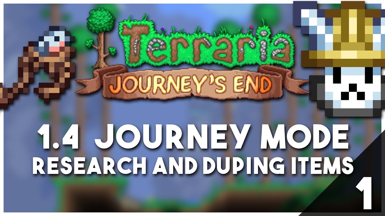 Terraria 1.4 Research and Duping Items Journey Mode E1 - YouTube