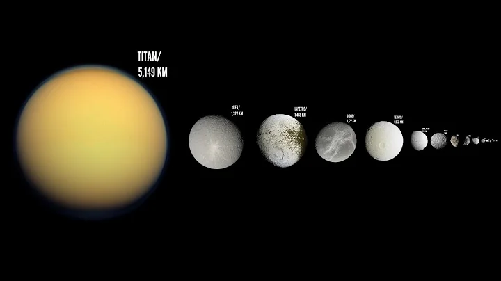 Saturn's Moons Size Comparison