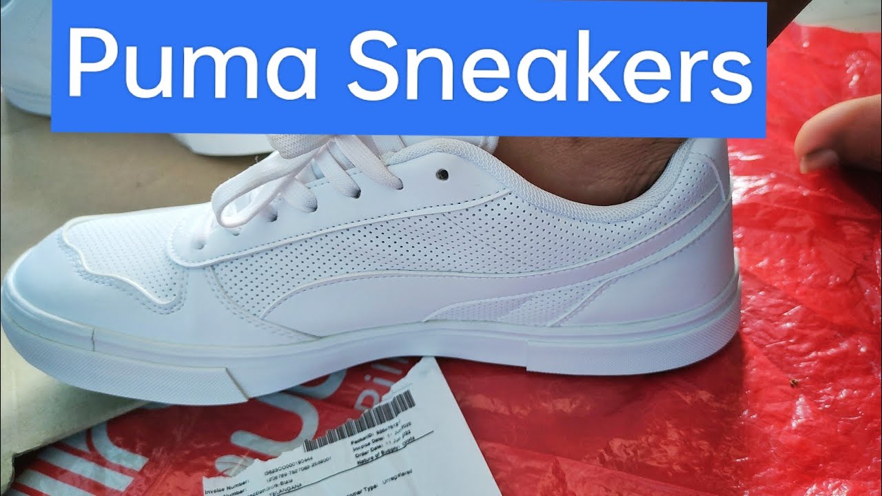 Puma men white Trinity Sneakers 