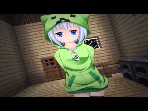 creeper girl minecraft anime - YouTube