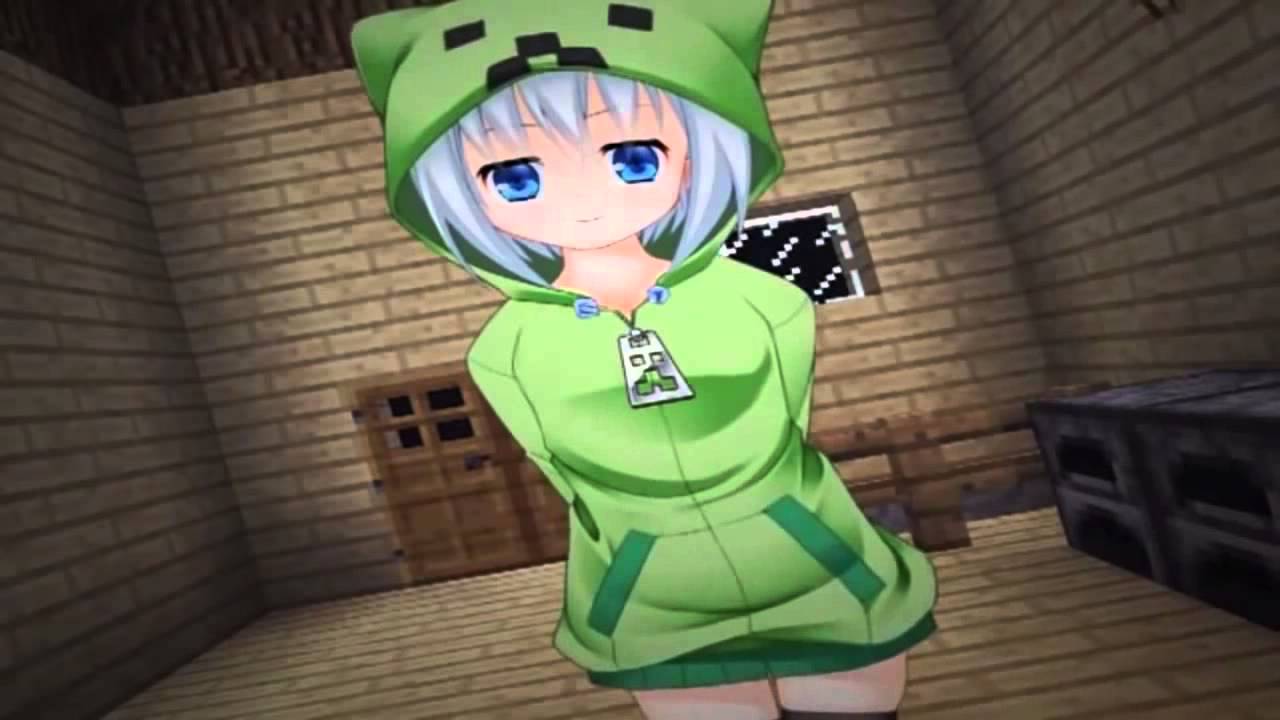 Minecraft Anime Creeper Girl Play Minecraft Skeleton Anime 14 Min