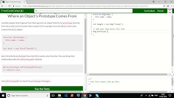 freeCodeCamp-Understand Where an Object’s Prototype Comes From