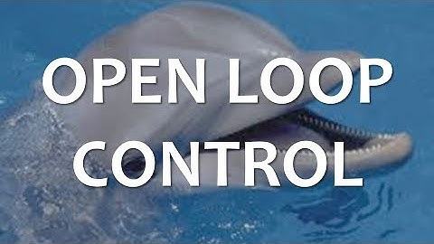 Open Loop Control (Full Lecture)
