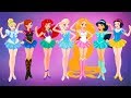 Disney Princess Elsa Anna Rapunzel Ariel Cinderella as Sailor Moon Cosplay Challenge Dress Up Game