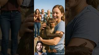 Animal Warning to People, Monkey Saves Hundreds on a Bus #monkey #rescue #animals #shorts