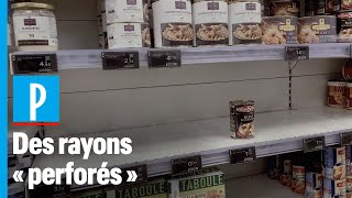 Coronavirus à Paris : les rayons se vident dans les supermarchés