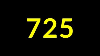 725 Seconds Countdown Timer With Sound Effect