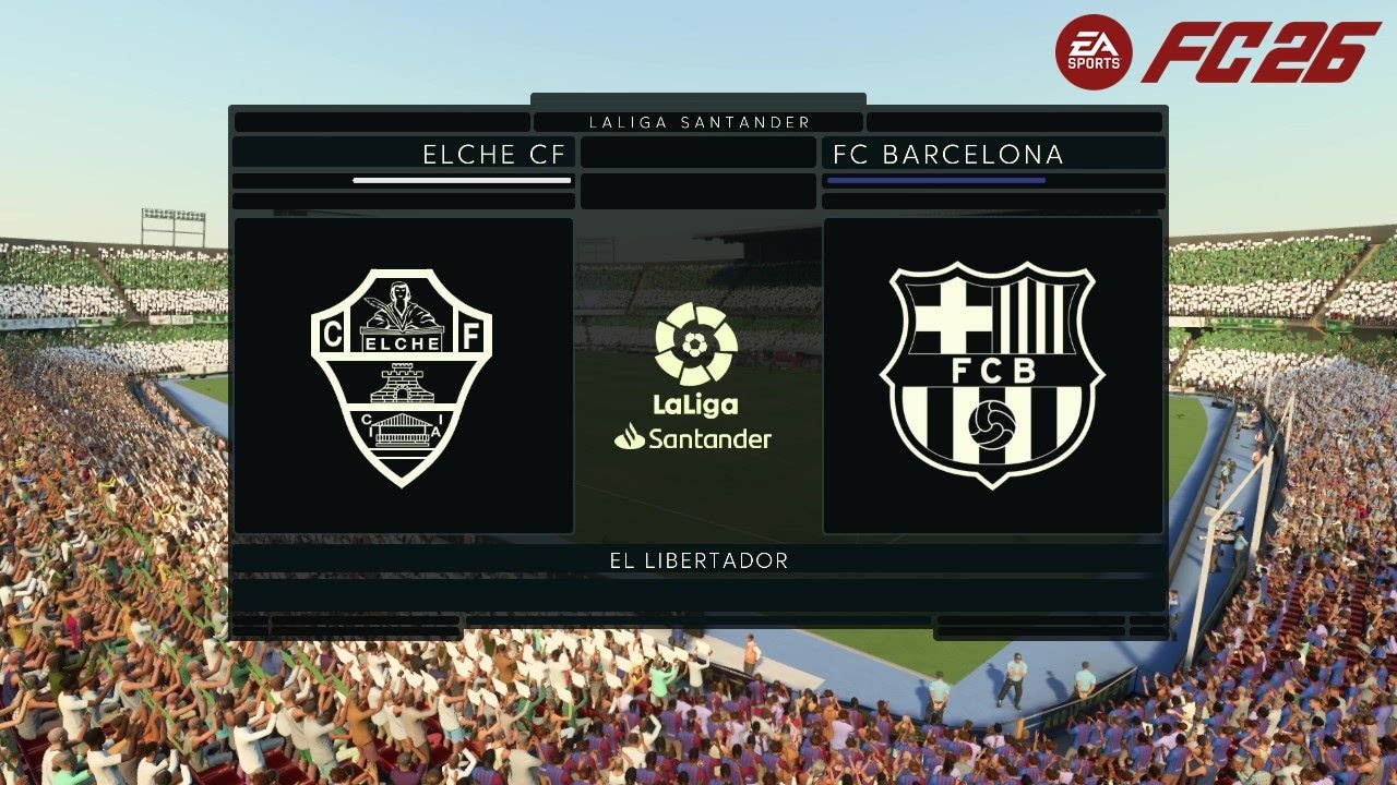 FC 26 PC - Elche Vs Barcelona - La liga 25-26 - Gameplay & Full match – HD