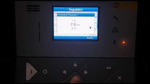 How To Change Pressure Setting Loading and Unloading Atlas Copco Air Compressor Mk5 Module