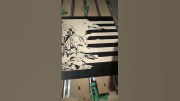 Shapeoko CNC first project American flag fireman #cnc #shapeoko #wood #crafts #woodworking #art